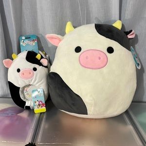 BNWT Connor the Cow Squishmallow Bundle